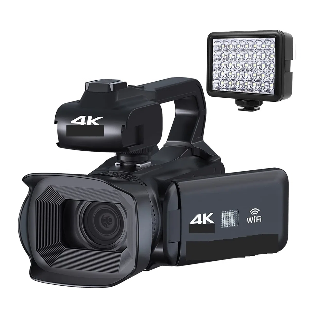 Caméra vidéo, Release 4K Camera Camorders Webcam 64MP Ultra HD 18X Zoom 4.0quot;Vidéo de la caméra à écran Tactile(64G SD Card,RX200-light)