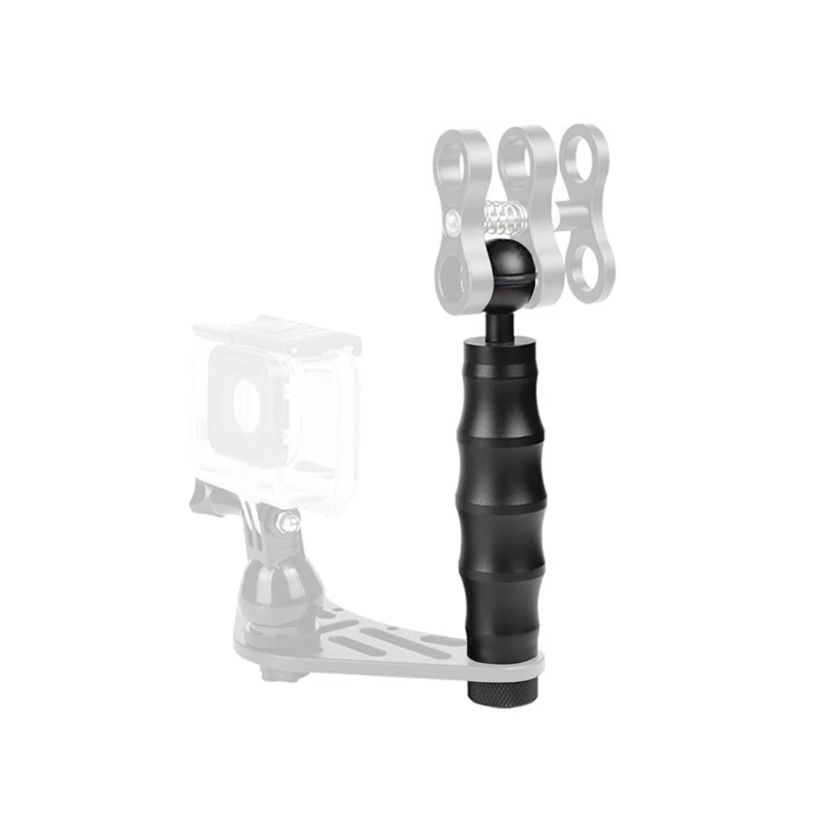 ORCATORCH ZJ12 Poignée de Photographie sous-Marine pour Platine Caméra, Grip Universel 155mm pour Pinces à Rotule et Lampe de Plongée, Équipement de Plongée Professionnel