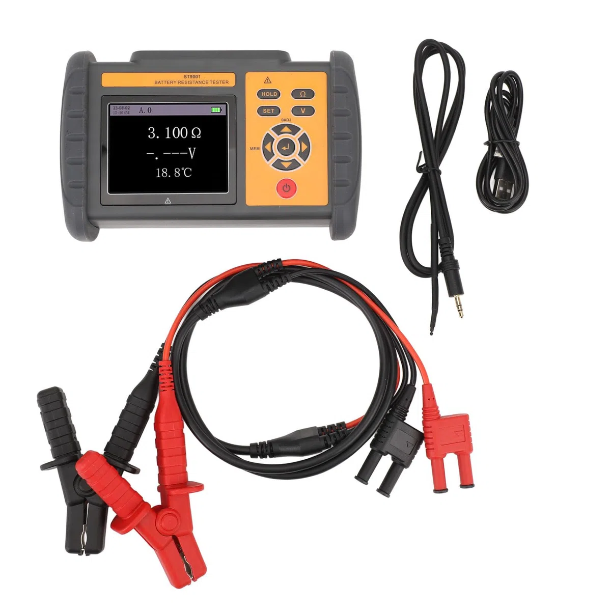 Testeur de Batterie de Haute Précision pour Batterie au Lithium et Pile Bouton avec Mesure de Tension et de Température, adapté aux Techniciens et aux Amateurs