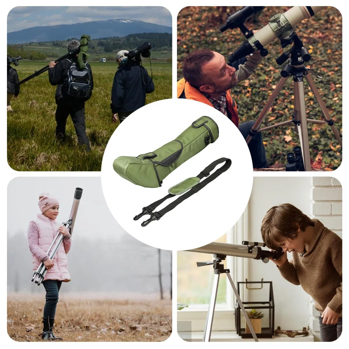 Sac télescope – Étui de Transport pour Lunette astronomique | Sac à Dos Multifonction de Protection pour Outils de Vision | Solution Longue Queue renforcée en Nylon pour Voyage Astronomie