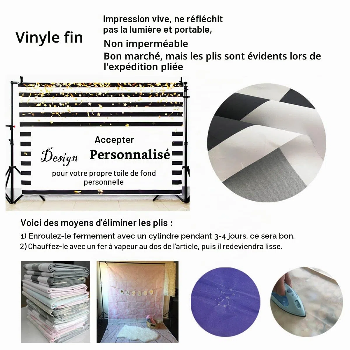 Toile de fond à paillettes dorées et noires pour bal de fin d'année Motif ciel étoilé brillant abstrait Idéal pour fête d'anniversaire, mariage, enfants, nouveau-né 1,5 x 2,1 m