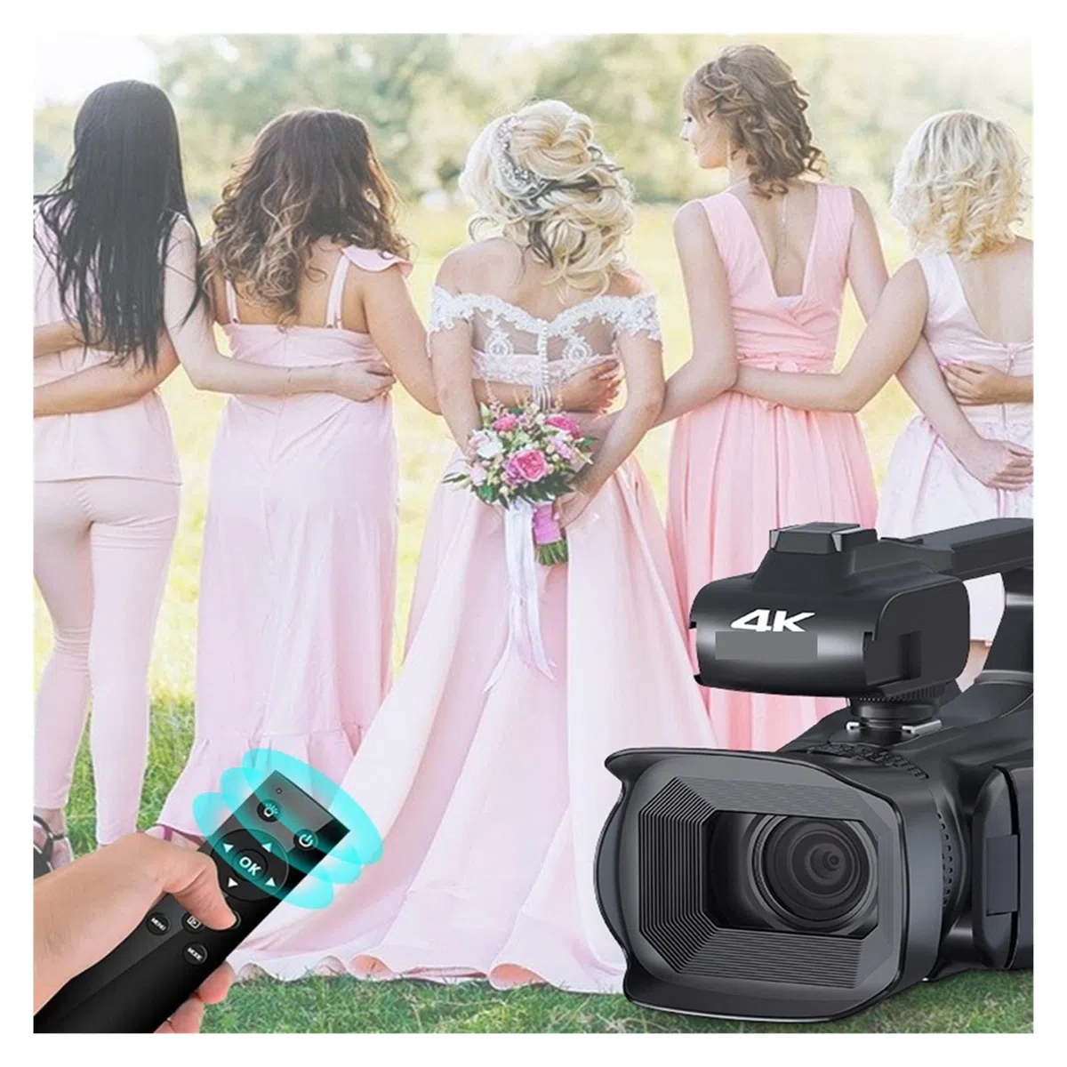 Caméra vidéo, Release 4K Camera Camorders Webcam 64MP Ultra HD 18X Zoom 4.0quot;Vidéo de la caméra à écran Tactile(64G SD Card,RX200-light)