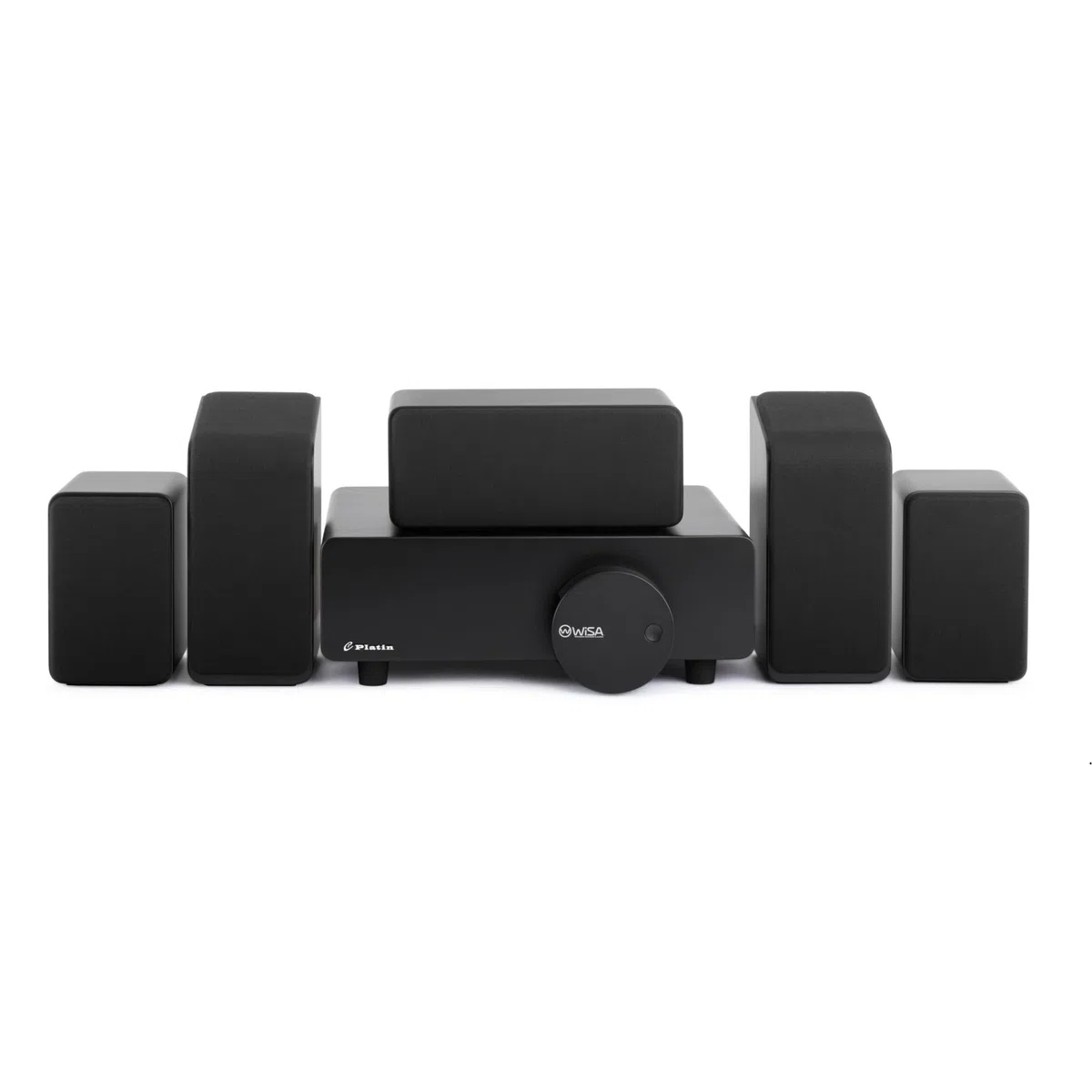 Système de son surround sans fil 5.1 [marque] – Haut-parleur home cinéma Dolby Atmos avec Up-Firing & THX, WISA Low Latency, système de son TV pour téléviseur, jeux et musique (noir)