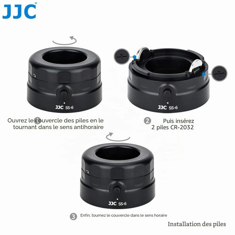 JJC Loupe De Nettoyage Photo avec Fonction Éclairage par LED Grossissement 7X