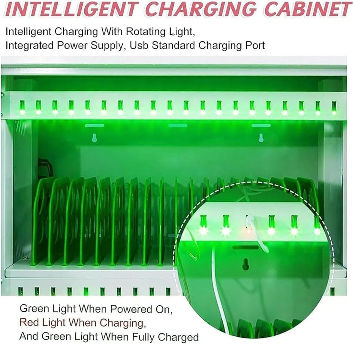 Station de charge portable pour téléphones mobiles, casier de téléphone portable USB avec rangement, design rechargeable pour une utilisation facile, parfait pour les besoins de charge à la maison ou