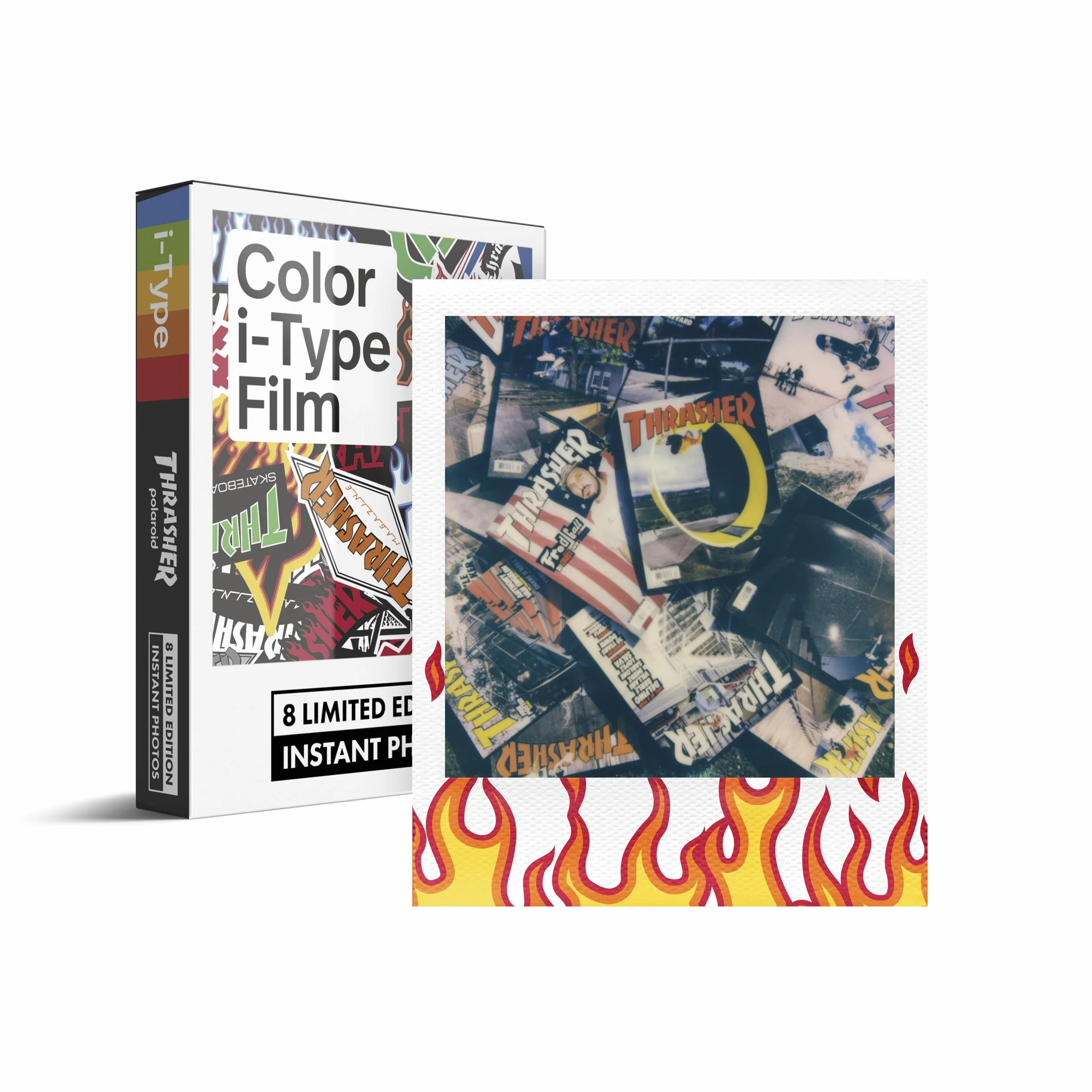 Polaroid Film Couleur i-Type - Thrasher Édition limitée (8 Photos) (6568)