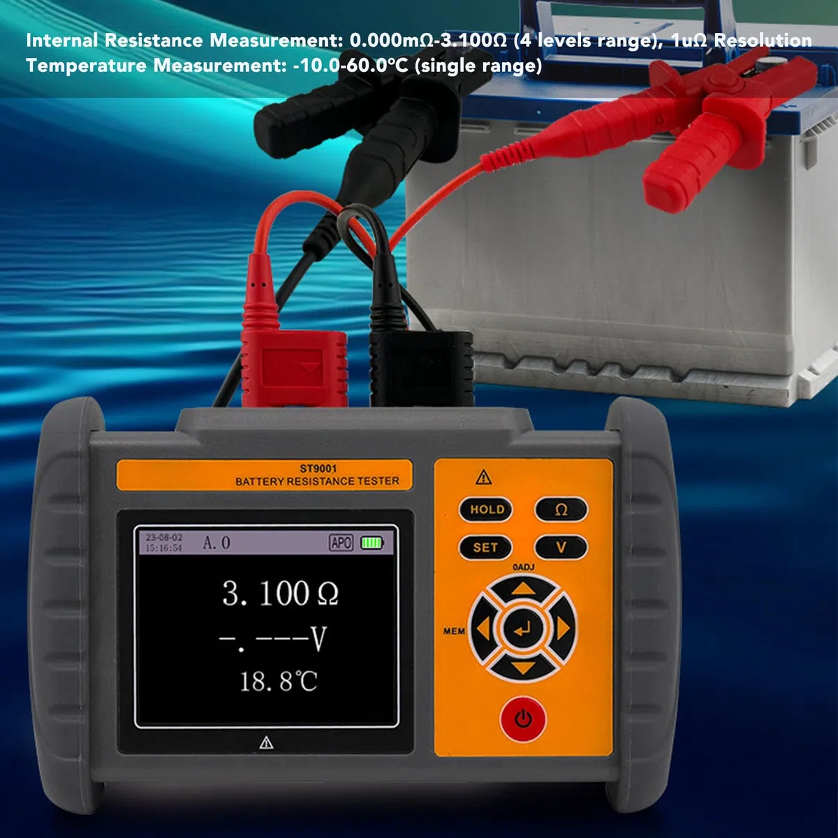 Testeur de Batterie de Haute Précision pour Batterie au Lithium et Pile Bouton avec Mesure de Tension et de Température, adapté aux Techniciens et aux Amateurs