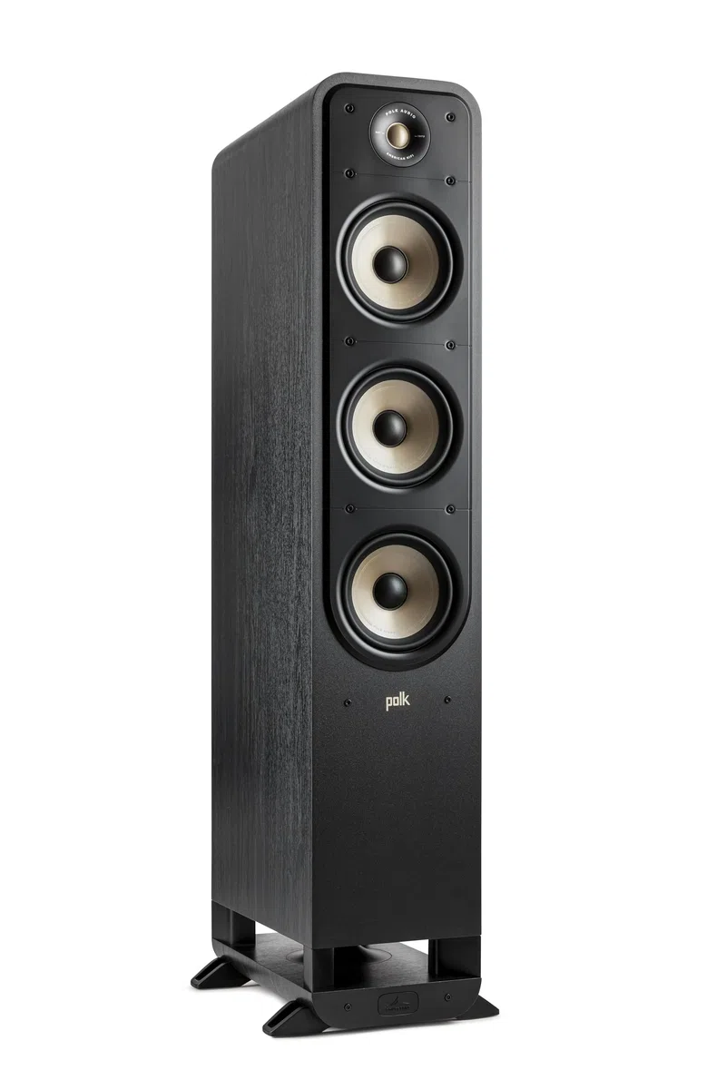 Polk Audio Signature Elite ES60 Enceinte Colonne Hi-FI Haute Résolution, Compatible Dolby Atmos et DTS:X, Certifiée Hi-Res, (Pièce) - Noire