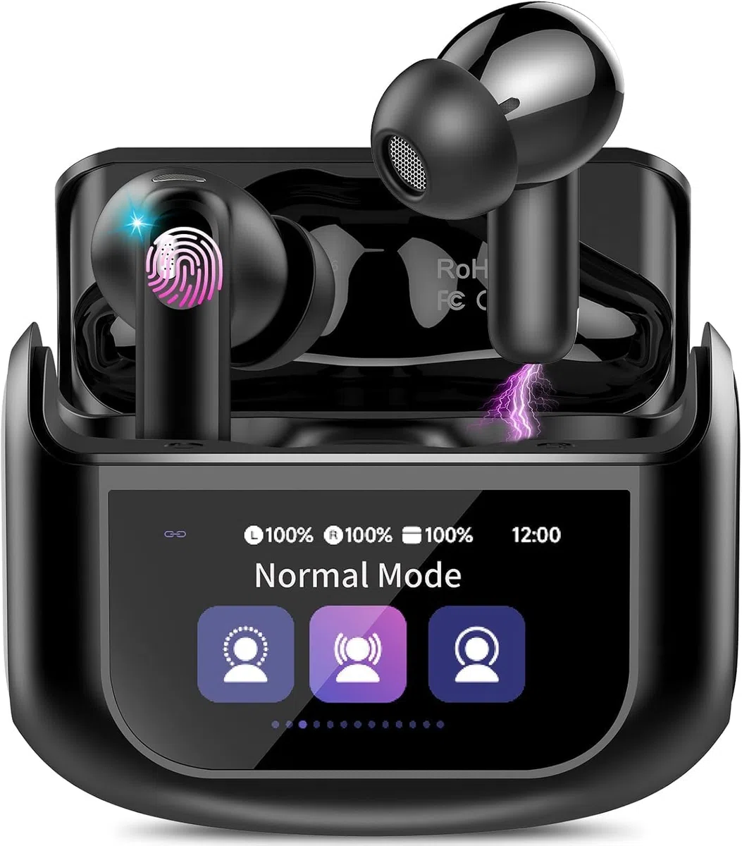 Écouteurs intra-auriculaires Bluetooth à écran tactile ANC+ENC avec