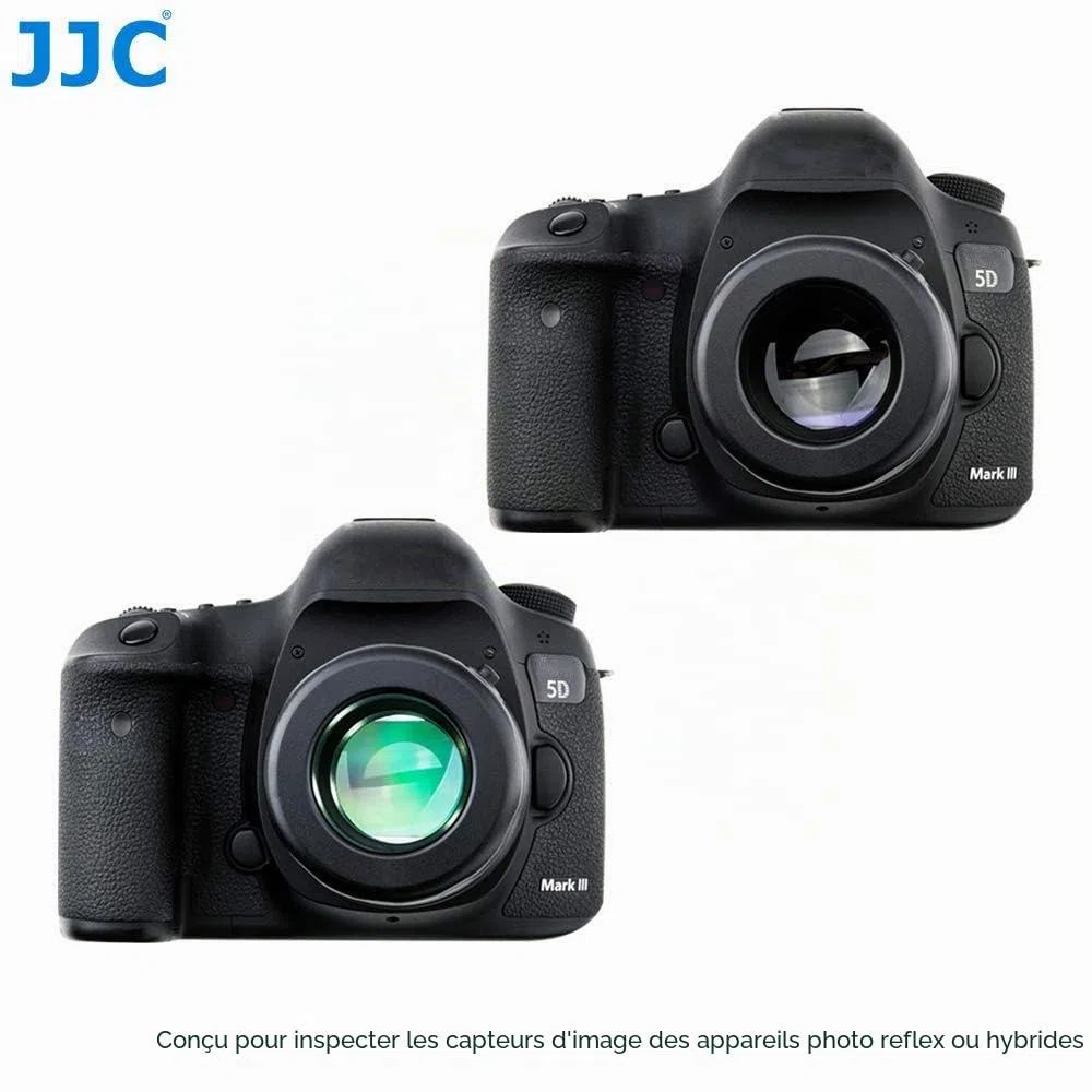 JJC Loupe De Nettoyage Photo avec Fonction Éclairage par LED Grossissement 7X