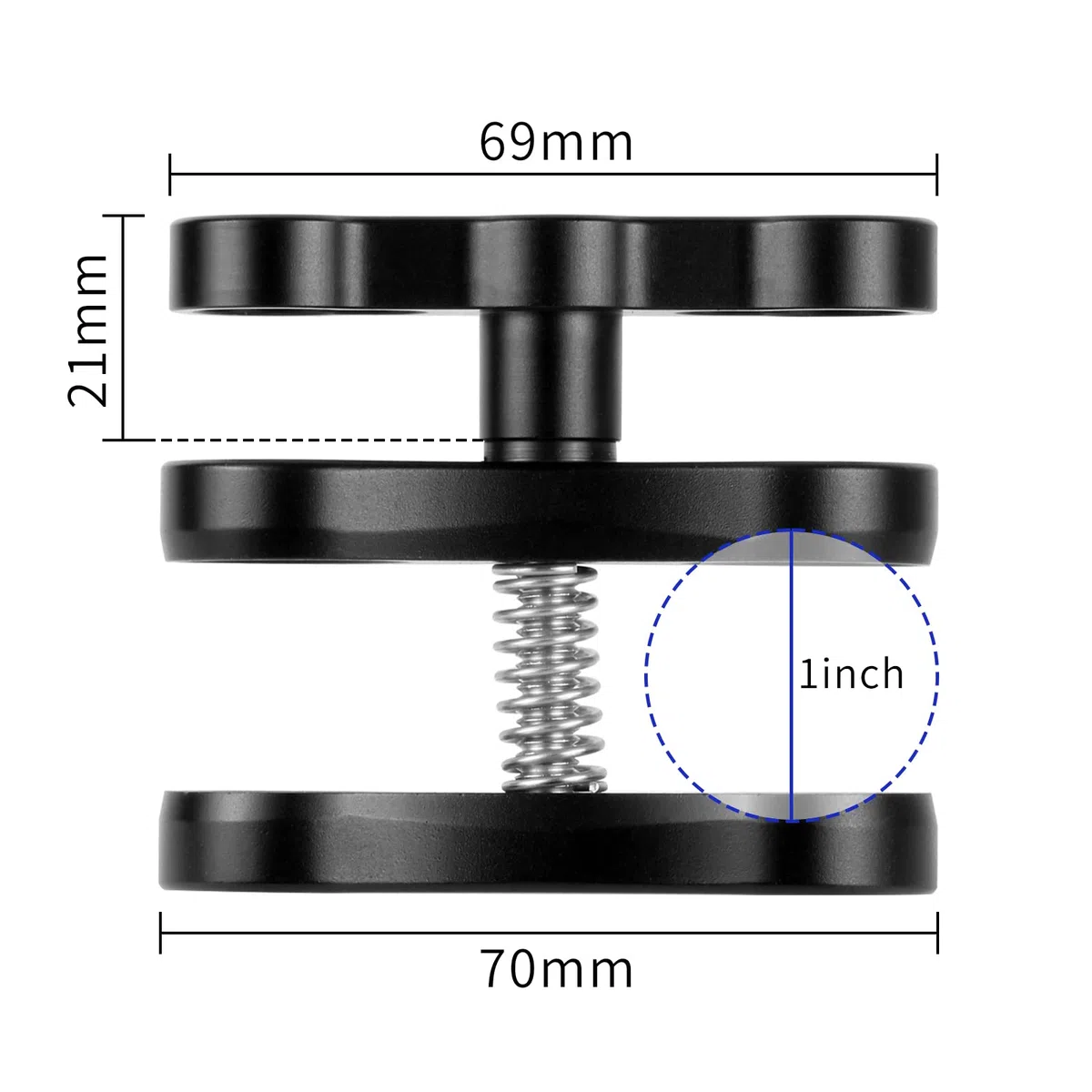 Lot de 2 supports de fixation papillon pour caméra sous-marine