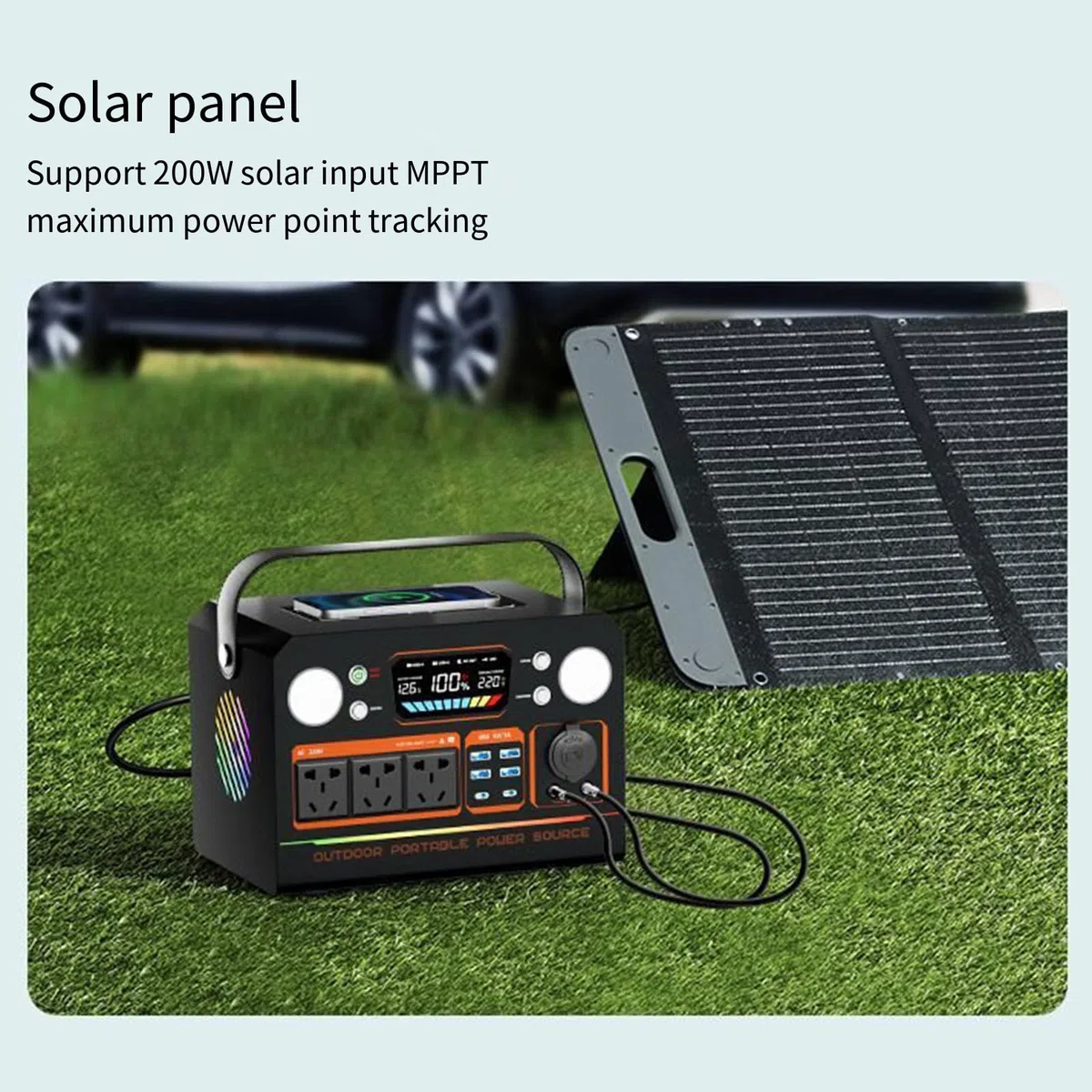 Alimentation de Secours Mobile 220 V pour la Maison, Les Voyages en Voiture et Le Camping. Nombreuses spécifications Disponibles, 500 000 mAh.